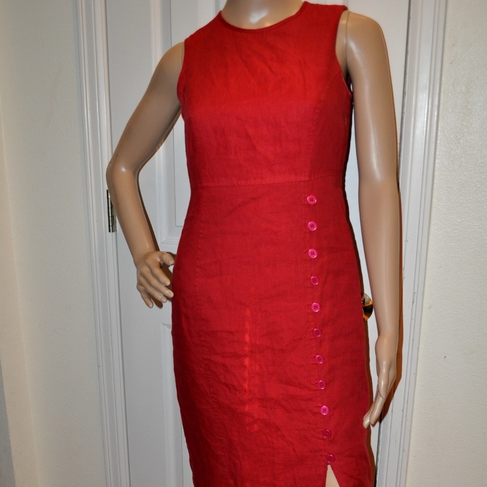 Talbots Irish Linen fully lined dress size 4
